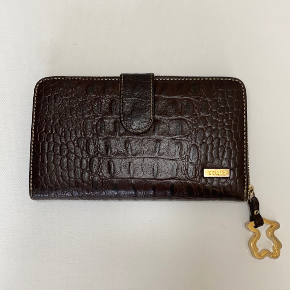 TOUS Crocodile Leather Wallet